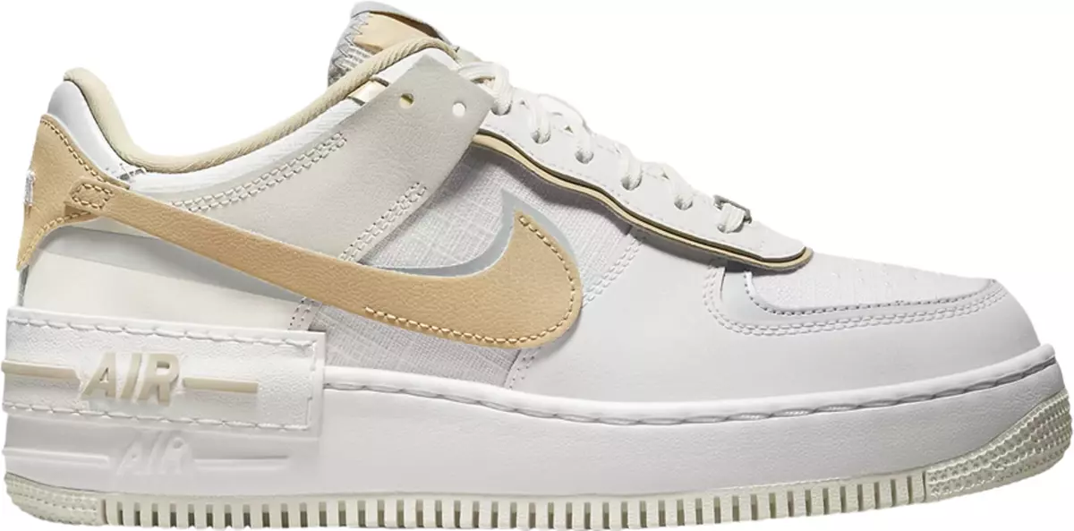 Nike W AF1 Air Force 1 Shadow Sesame Beige Grey White DV7449-100 Women's 9.5