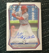 2026 BOWMAN CHROME MATTHEW FERRARA 1ST ROOKIE AUTO SP PHILADELPHIA PHILLIES