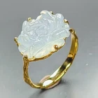 Jewelry gem Natural Aquamarine Ring 925 Sterling Silver Size 8 /R469932
