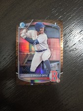 2025 Bowman #BCP-61 D'Angelo Ortiz Chrome Prospects Reptilian Refractor