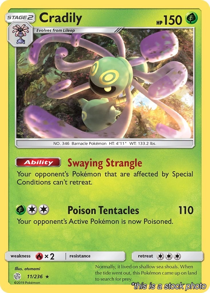 Cradily - 11/236 - SM - Cosmic Eclipse - NM