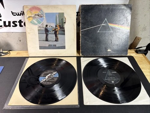 Pink Floyd Dark Side Of The Moon & Wish You Were Here ORIGINAL 1973 75 Vinyl LP