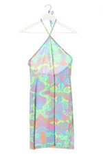 PRIMARK Abito con corpetto Donna Abito Taglia IT 42 blu-rosa-verde elegante