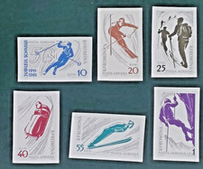 Romania 1961 MNH Winter Sport Imperforate