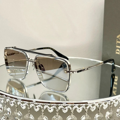 HOT DITA MACH SIX Luxury Square Metal Sunglasses Gradient Unisex 61-12-140