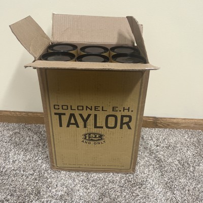 (6) Colonel EH Taylor Small Batch Single Barrel Bourbon Whiskey TUBES + Box Case