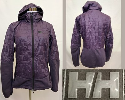 Helly Hansen Liftaloft Hybrid Jacket Women's M Purple Hooded #Z4754