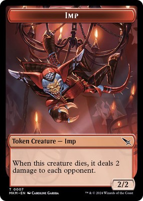 MTG Imp Token [Murders at Karlov Manor Tokens] Near Mint Magic