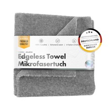 chemicalworkz Mikrofaser Poliertuch Premium Edgeless Towel Grau Randlos 350GSM