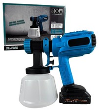 Pistola a Spruzzo per Vernice Elettrica Doppia Batteria 48V Serbatoio 1200 ML