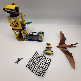 LEGO DINO 5883 Tower Takedown- 100% Complete Minifig Pteranodon Manual