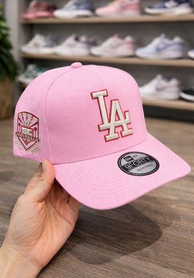 New Era 9FORTY LA Dodgers Pink Baseball Cap - Adjustable Hat