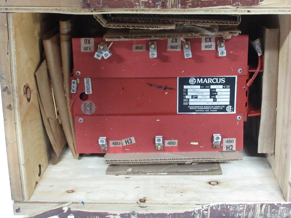 Transformador Marcus MT7.5B1-S-CC 7.5kVA Pri 480V Sec 120/208V 3Ph NUEVO Foto 2 de 4
