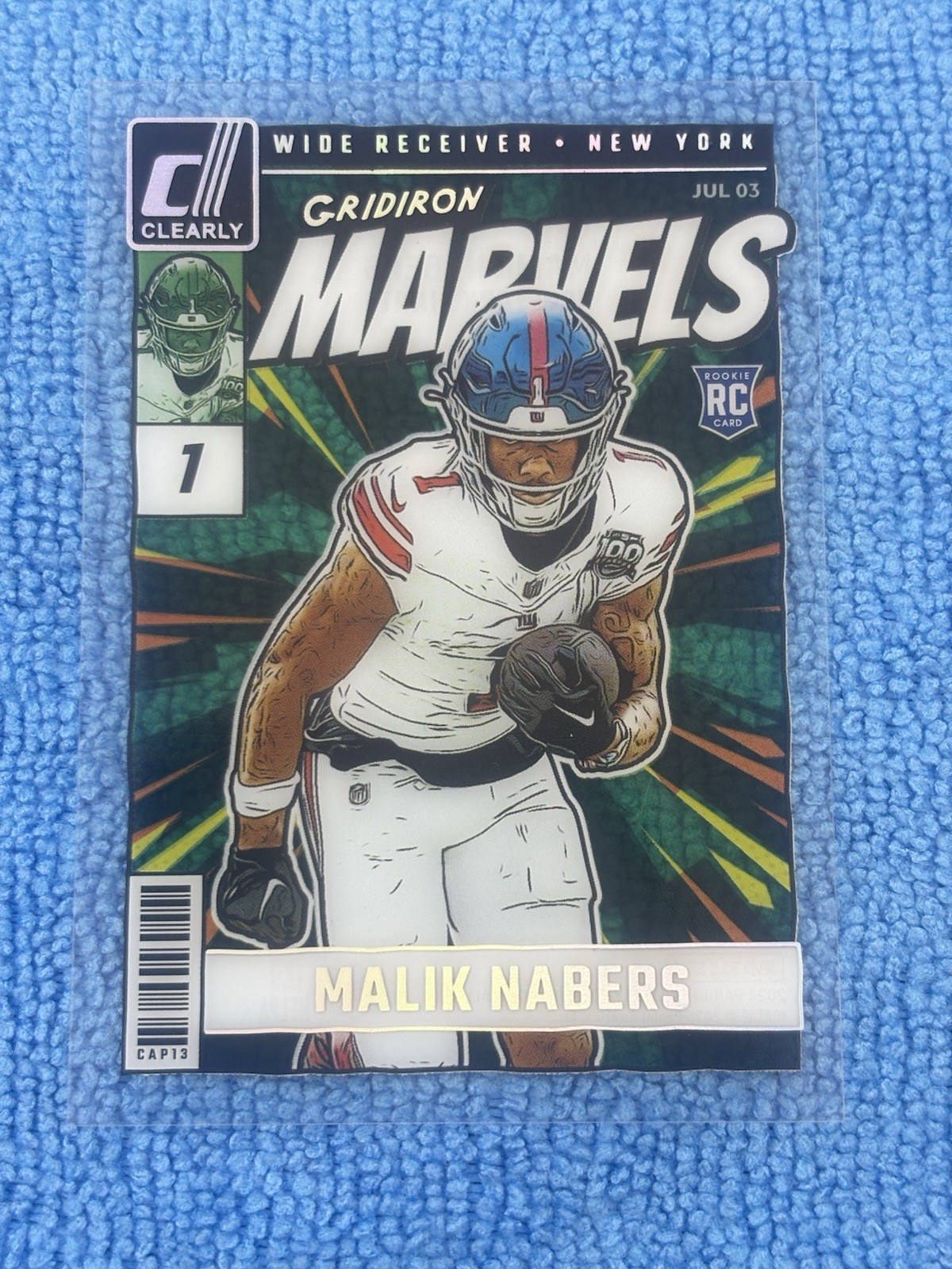 2024 Donruss Clearly MALIK NABERS gridiron MARVELS Case Hit SP SSP Rookie RC #9