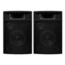 Acoustic Audio PA-380X Passive DJ Speakers 8" PA Karaoke 3-Way Studio Home Audio