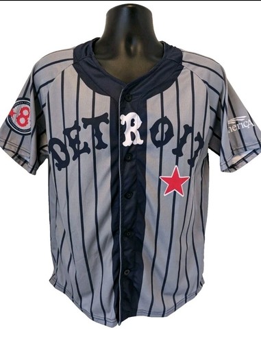 BDA Sports Detroit Stars Negro League Turkey Stearnes Centennial Jersey M Poly