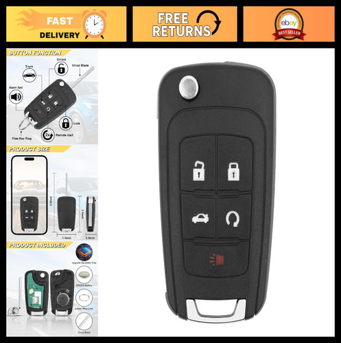 Key Fob Replacement for 2014-2019 Buick & Chevy Models, Keyless Entry Remote