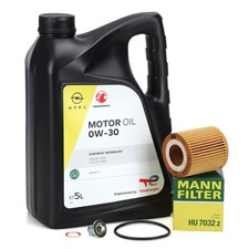 5L ORIGINAL 0W-30 Motoröl + MANN Ölfilter für OPEL CORSA F MOKKA ZAFIRA 1.5 D