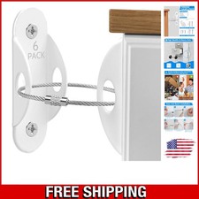 Easy Install 6 Pack Furniture Anchors - Earthquake Safety and Baby Proofing
