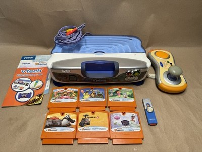 VTech V.Smile V-Motion Active Learning System Console with 6 Games - Tested