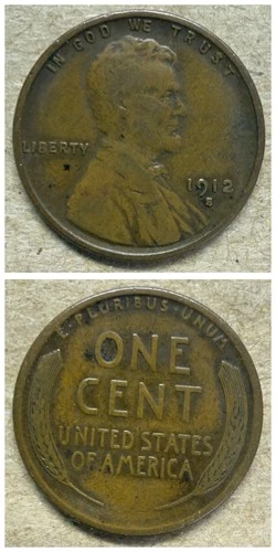 🔥 1912-S Lincoln Wheat Cent Penny VG-F  "Actual Coin Pictured"    $1.25 Ship