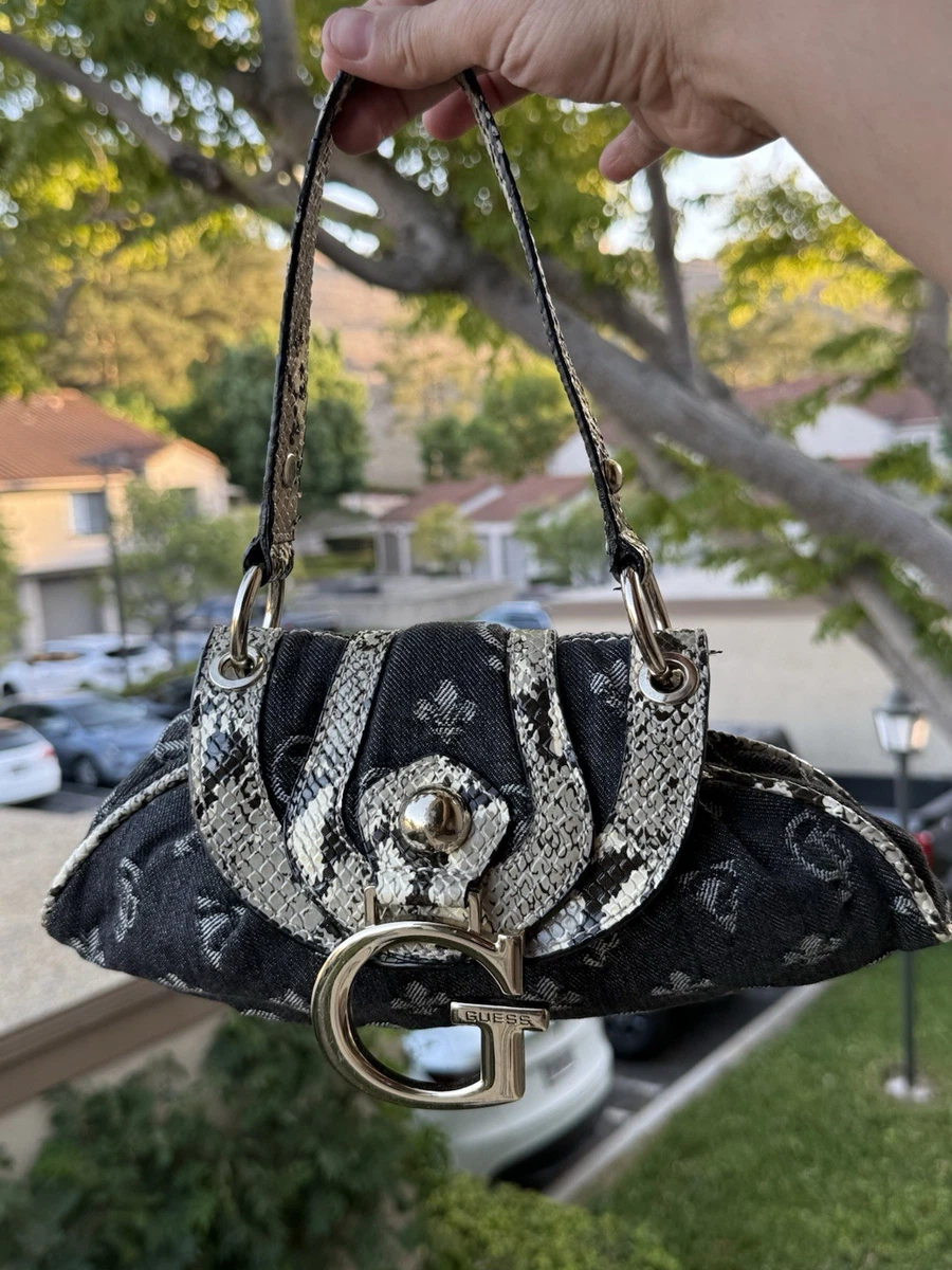GUESS Denim Exterior Shoulder Bag Bags & Handbags for Women for GUESS Denim Exterior Shoulder Bag Bags & Handbags for Women for