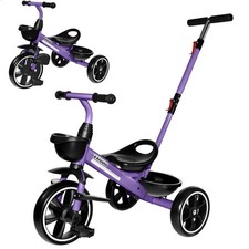 KRIDDO 2-in-1 Toddler Tricycle for Ages 18 Months to 5 Years Old - Extended P...
