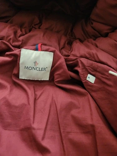 Moncler Lioran Down Jacket Puffer Coat 4 Genuine Maya Burgundy XL *SHIPS TODAY image 6