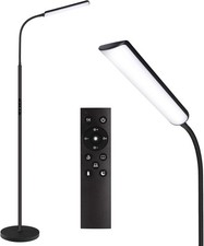 LED Floor Lamp, Bright 15W Floor Lamps for Living Room with 1H Timer, Steples...