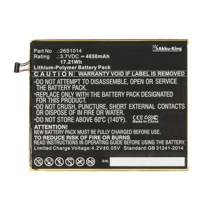 Akku kompatibel mit Amazon 58-000181 - 4650mAh - für Amazon Kindle Fire HD 8 7th