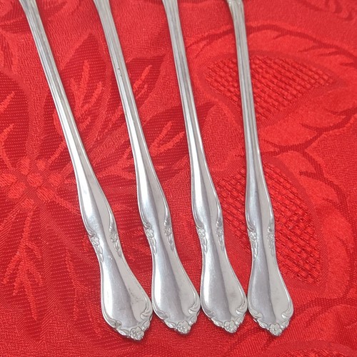 4X Ice Tsp AMC Stainless Japan Creon Serving Spoon set of 4 8" Long - Picture 4 of 10