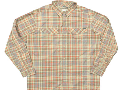 Columbia PFG Omni-Shade Plaid Long Sleeve Button Down Fishing Shirt Men Size 2XL