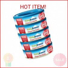 BabyBreeze Diaper Pail Refill Bags Compatible with Playtex Diaper Genie Pails Od