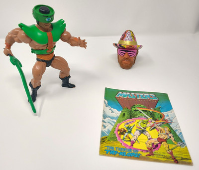 Tri-Klops Complete Vintage MOTU Mattel 1983 w/Sword & Mini Comic Mexico Release 