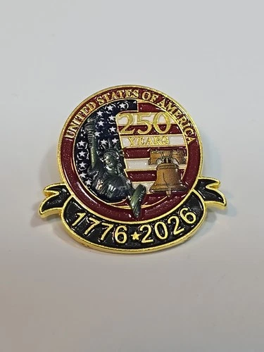 United States Of America 250 Years 1776-2026 Patriotic Lapel Pin