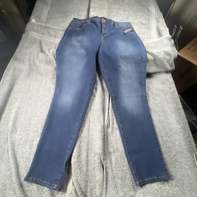 IMAN Platinum Premium Stretch Denim Boot-Cut Jean Dark Indigo Size 18W.  36x32