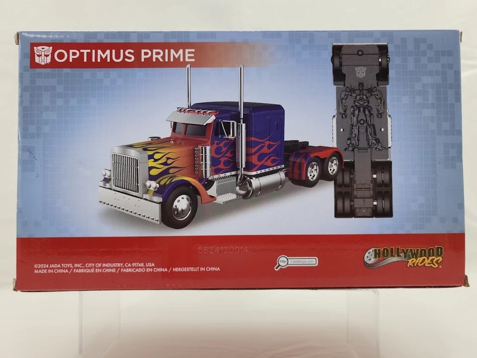 Optimus Prime Diecast Semi Truck Robot on Chassis Transformers Jada Toys - Image 2 of 3
