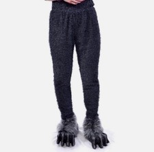 Black Animal Beast Legs - Zagone Studios Fur Leggings Adult Costume Pants L
