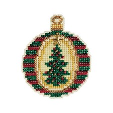 Golden Tannenbaum Beaded Cross Stitch Kit Mill Hill 2011 Christmas Jewels