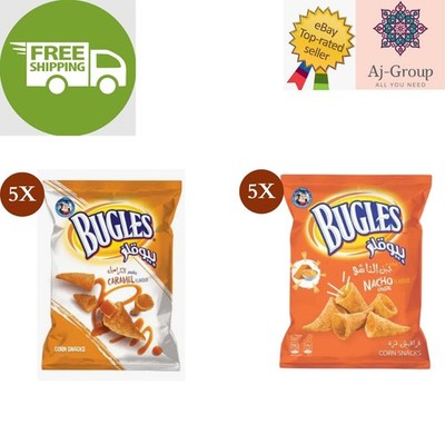 10 Pack X Mr. Chips Bugles Nacho & Caramel Flavor Chips, 30g  FREE SHIPPING 
