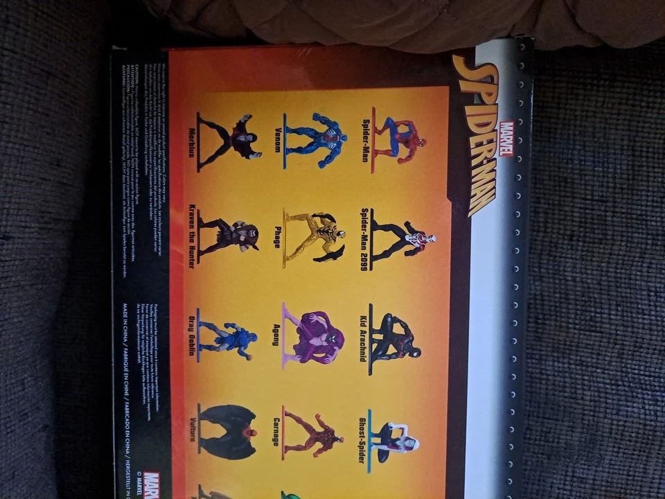 Spider Man Nano Metalfigs 系列 9,压铸 18 件全新密封盒礼品玩具 — 第 4/4 张图片