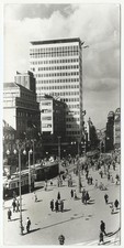 Zagreb Croatia, Vintage PC, Ilica Street-People and Trams, Large Size, 1967