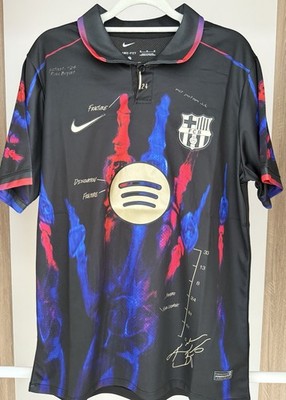 FC Barcelona Custom Fan Jersey Gr. M Schwarz