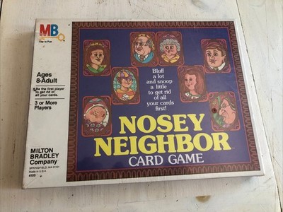 NOSEY NEIGHBOR CARD GAME Milton Bradley BRAND NEW SEALED! 1981