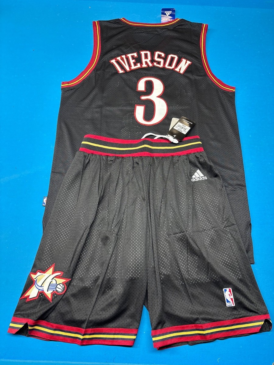 専用　ユニフォーム　セットSIXERS IVERSON ユニフォーム 3 XXL Adult XXLarge Allen Iverson Philadelphia 76ers Swingman #3 Jersey