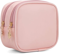 Small Makeup Pouch, Double Zipper Cosmetic Bag, Travel Makeup Bag, Cute Makeup B