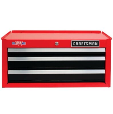 Craftsman 26'' in 3-Drawer Steel Heavy-Duty Middle Tool Chest Box Storage Cabinet