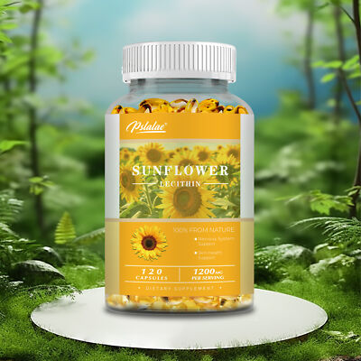 Sunflower Lecithin Capsules -Antioxidant, Immune Support - Phosphatidyl Choline