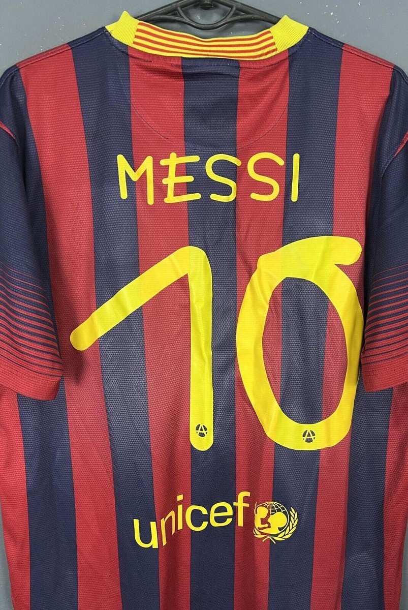 NIKE FC BARCELONA 2013/2014 MESSI GAMPER CUP SOCCER FOOTBALL
