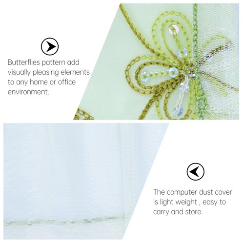 7pcs Butterflies Dust Covers Keyboard Screen Cover Protector - Photo 8/12